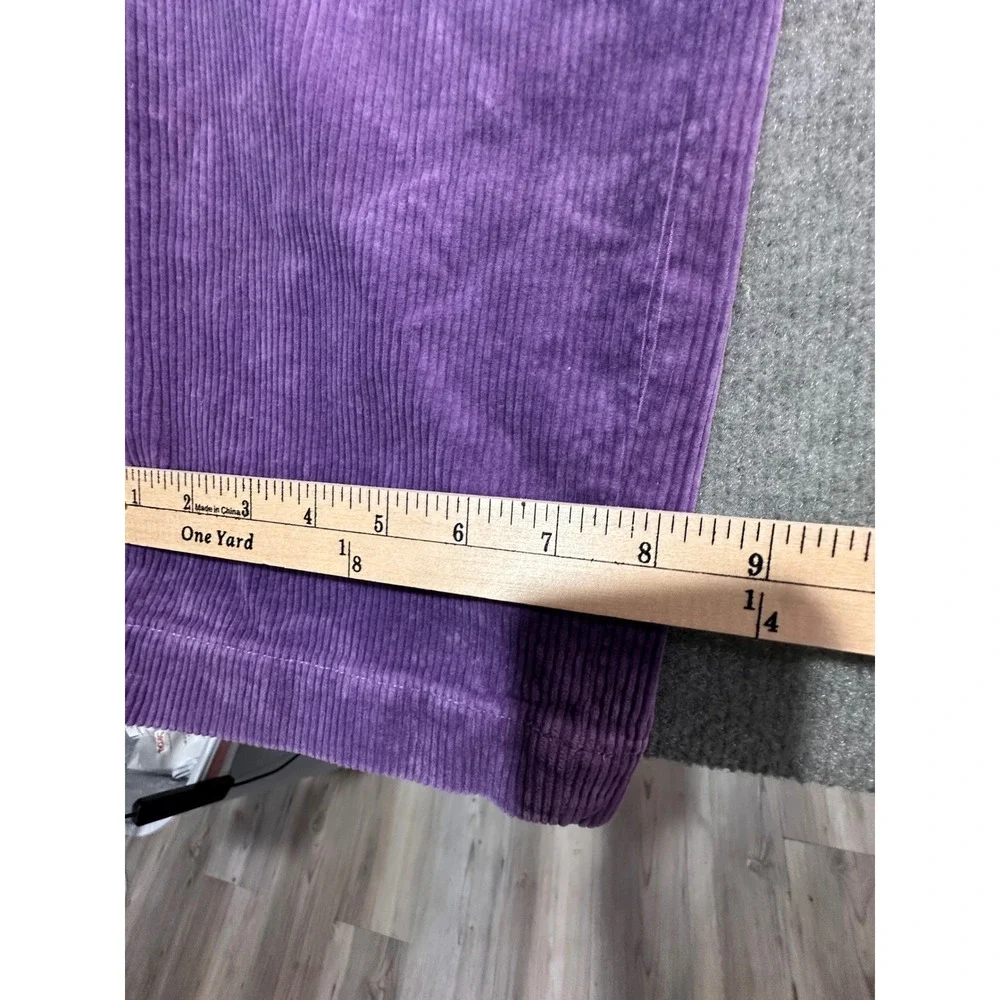 Polo Ralph Lauren Mens Purple Corduroy Pants Straight Leg 36x34 Pony Logo